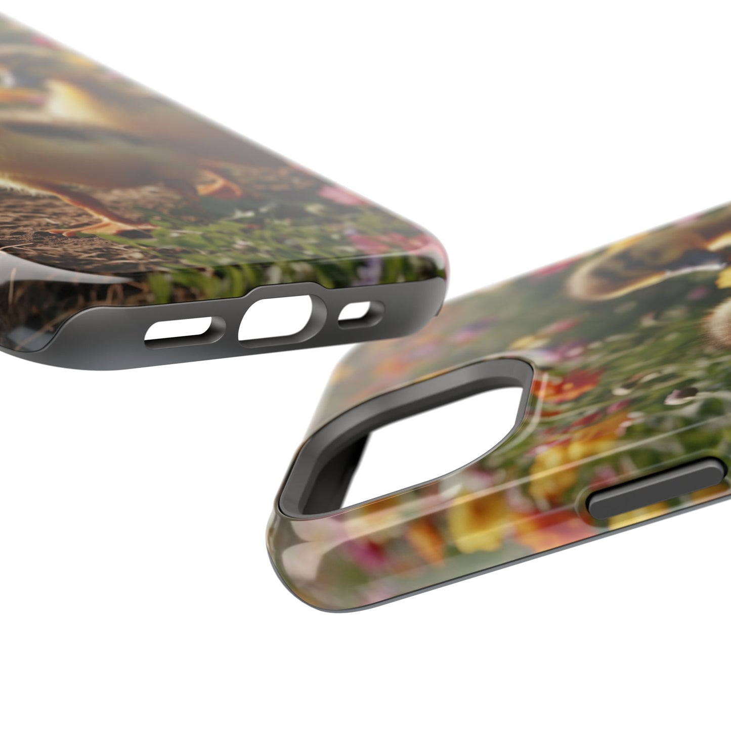 Charming Ducklings in Floral Garden - MagSafe iPhone Case