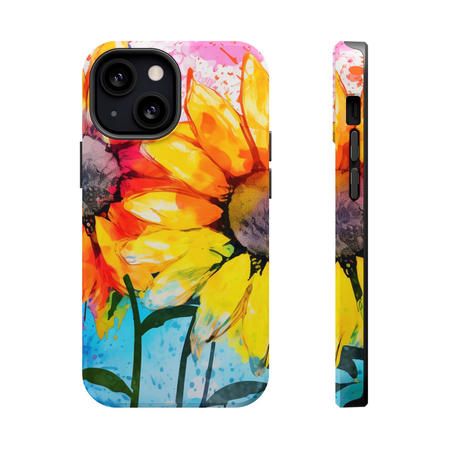 Bold Watercolor Sunflowers - MagSafe iPhone Series Case