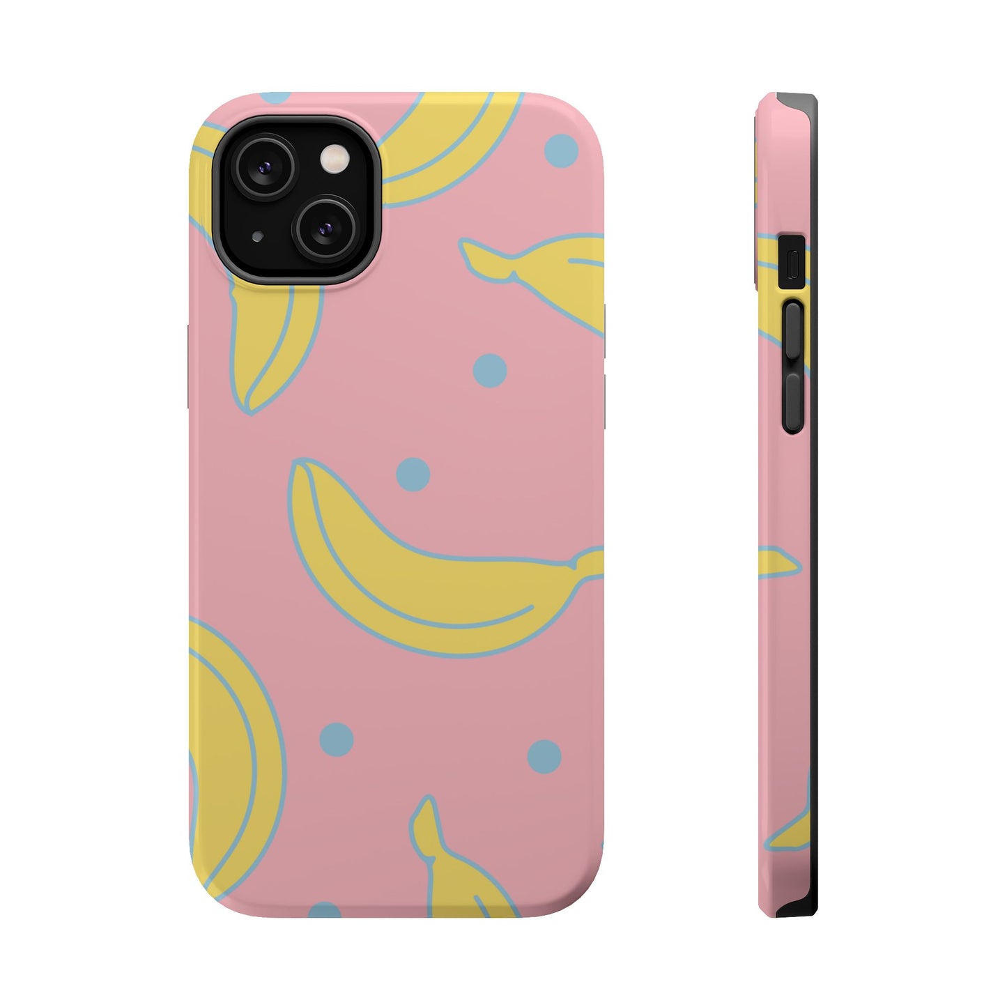 Pink Banana Pop MagSafe iPhone Case – Cute Pastel Design with Fun Retro Vibe