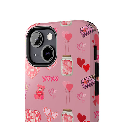 Pink Valentine Love Collage – iPhone Case