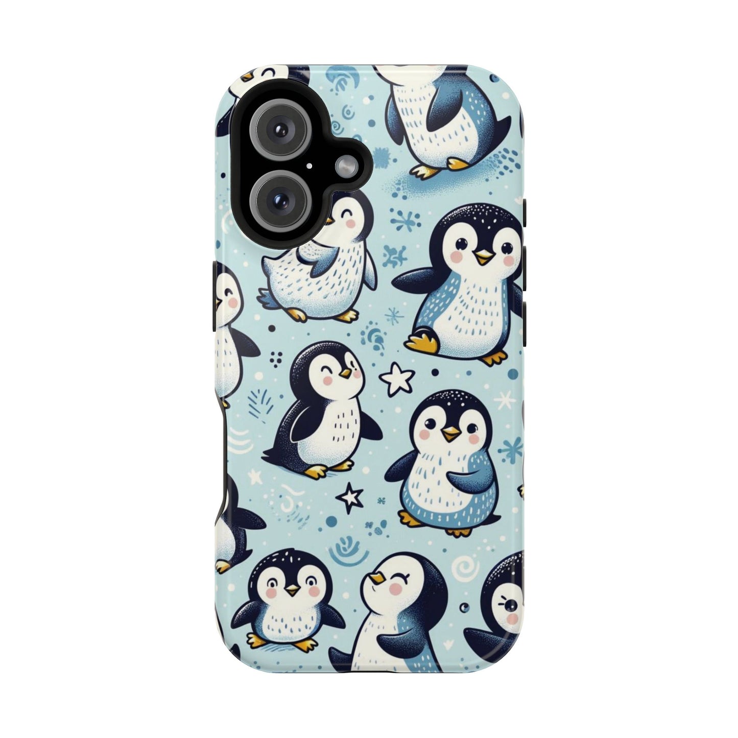 Cute Penguin Parade iPhone Case