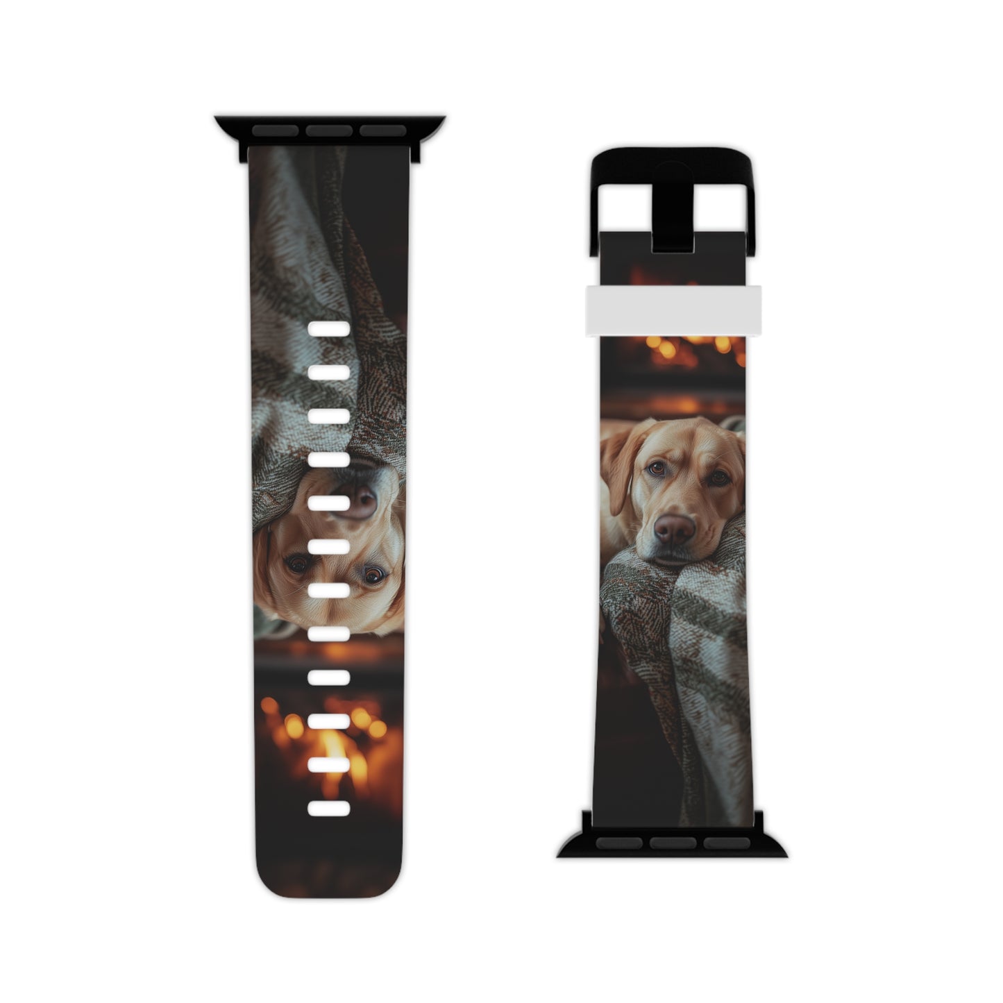 Cozy Labrador by Fireplace Apple Watch Band