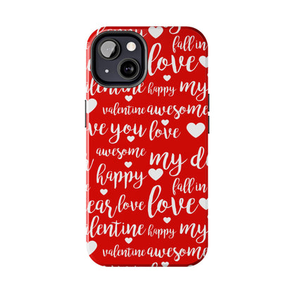 Valentine Words Pattern – iPhone Case