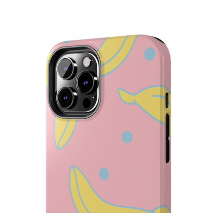 Pink Banana Pop iPhone Case – Cute Pastel Design with Fun Retro Vibe