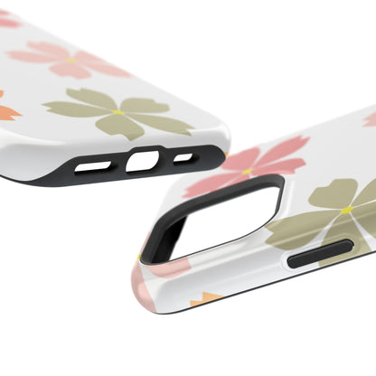 Pastel Sakura Blossom Tough MagSafe iPhone Case – Durable Design with Soft Matte Finish