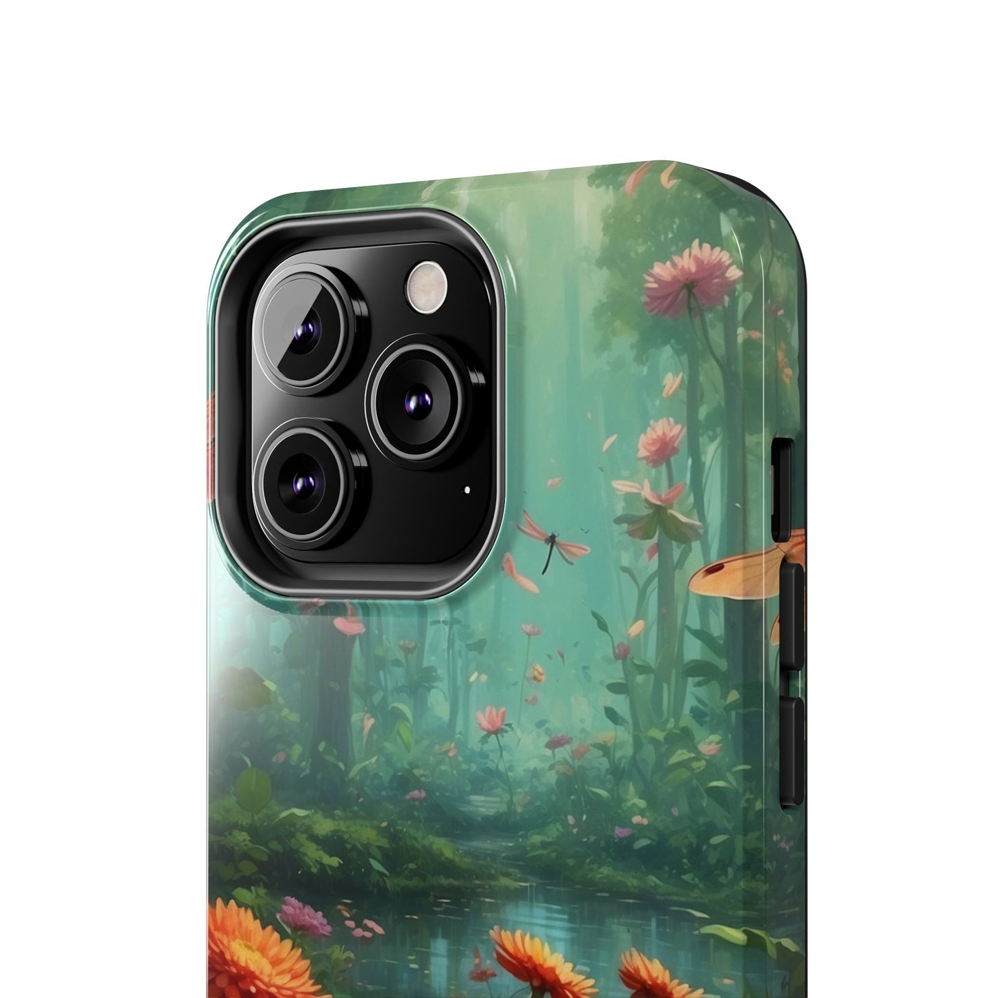 Enchanted Forest Dragonflies & Blossoms – iPhone Series Case