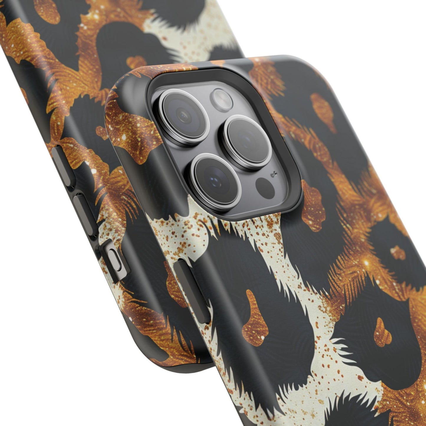 Safari Noir Gold Leopard iPhone Case