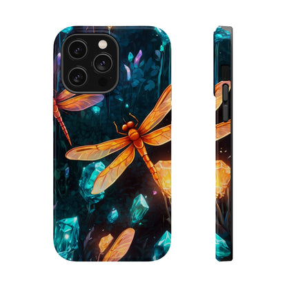 Mystical Dragonflies & Crystals – MagSafe iPhone Series Case