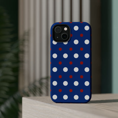 Patriotic Polka Dots – MagSafe iPhone Case