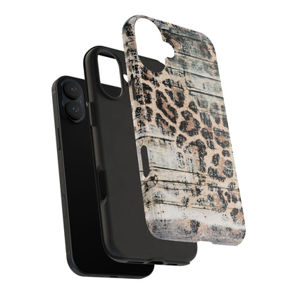 Rustic Leopard Wood Print - iPhone Series Case