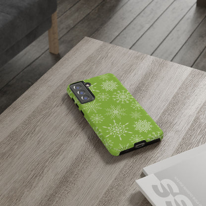 Green Snowflake Pattern – Samsung Galaxy Series Case