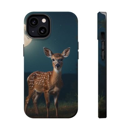 MagSafe-Compatible iPhone Case – Mystic Fawn Under the Moonlit Sky