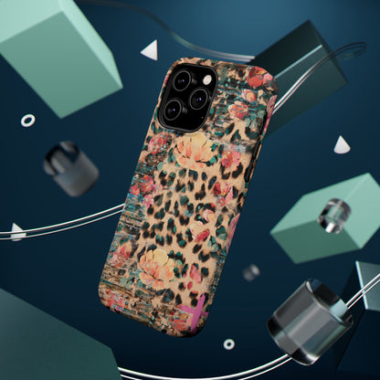 Rustic Floral Leopard - MagSafe iPhone Series Case