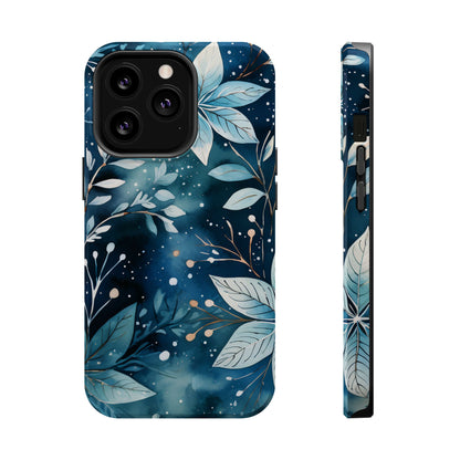 Midnight Frost Botanical – MagSafe iPhone Case