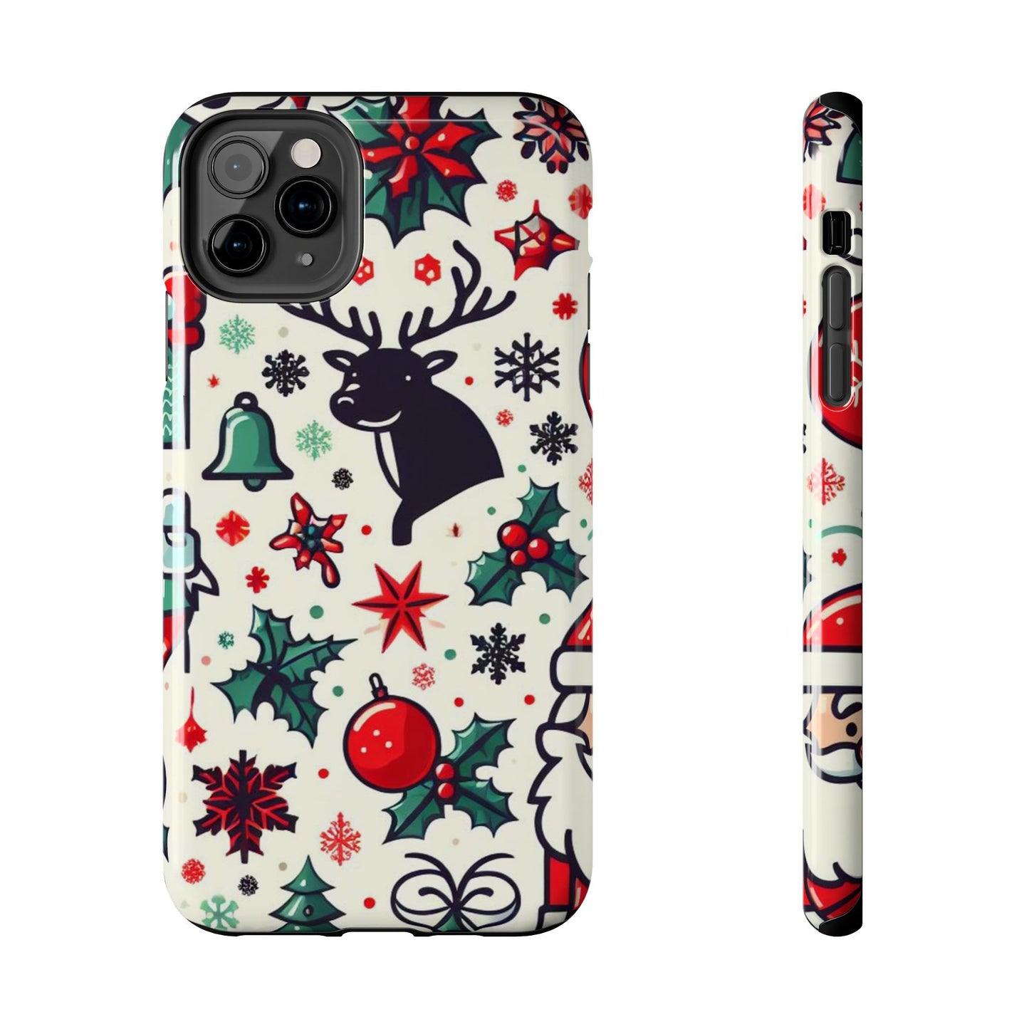 Cartoon Christmas Cheer – iPhone Case