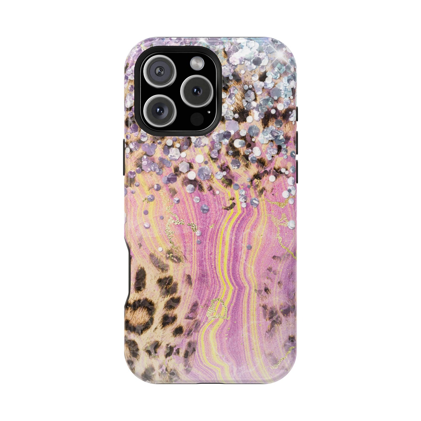 Glitter Glam Leopard – Magsafe iPhone Series Case