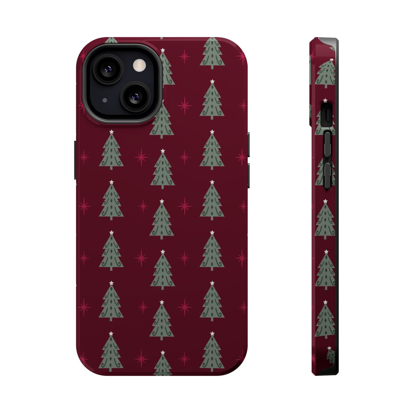 Retro Christmas Tree Pattern – MagSafe iPhone Series Case