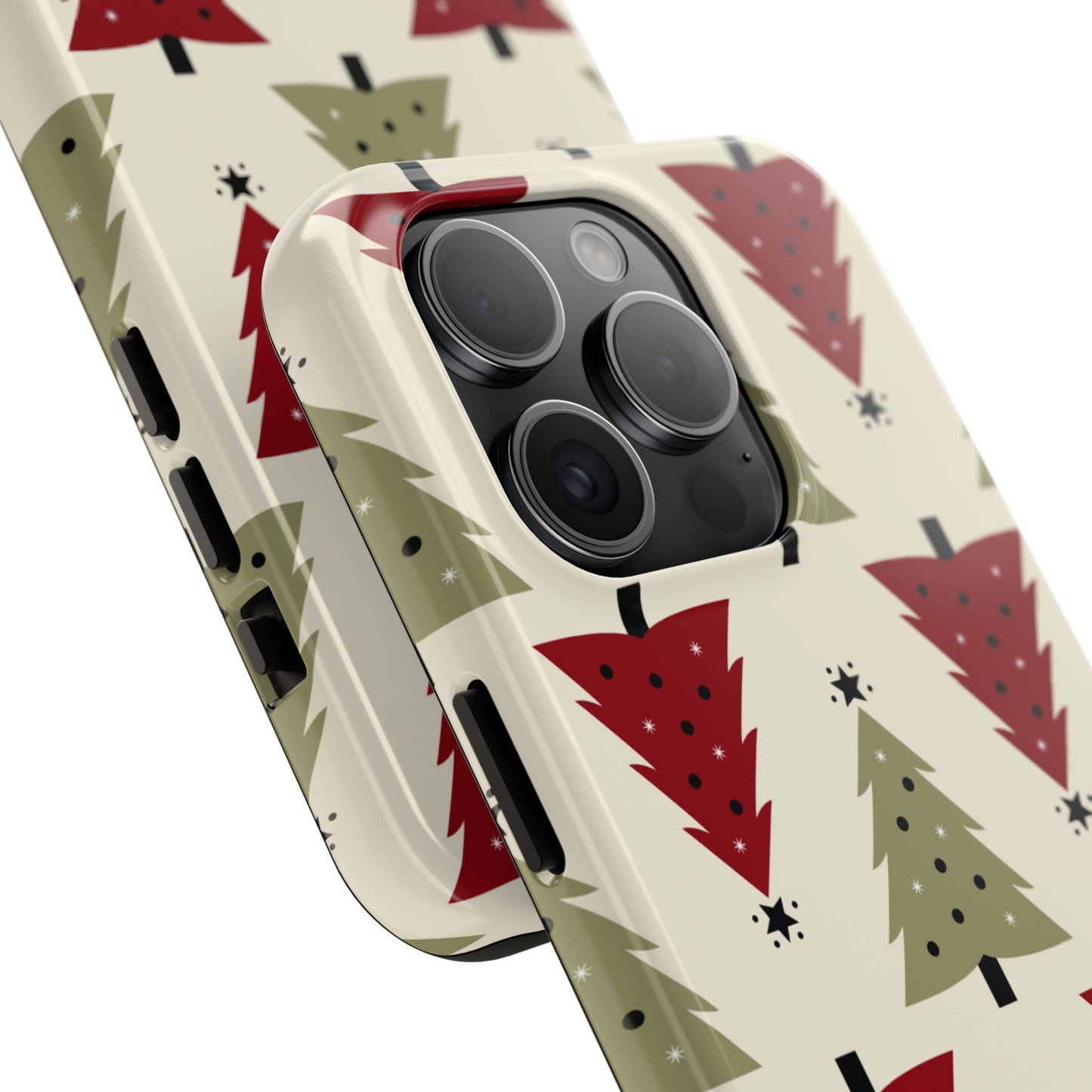 Retro Christmas Trees Pattern - iPhone Series Case