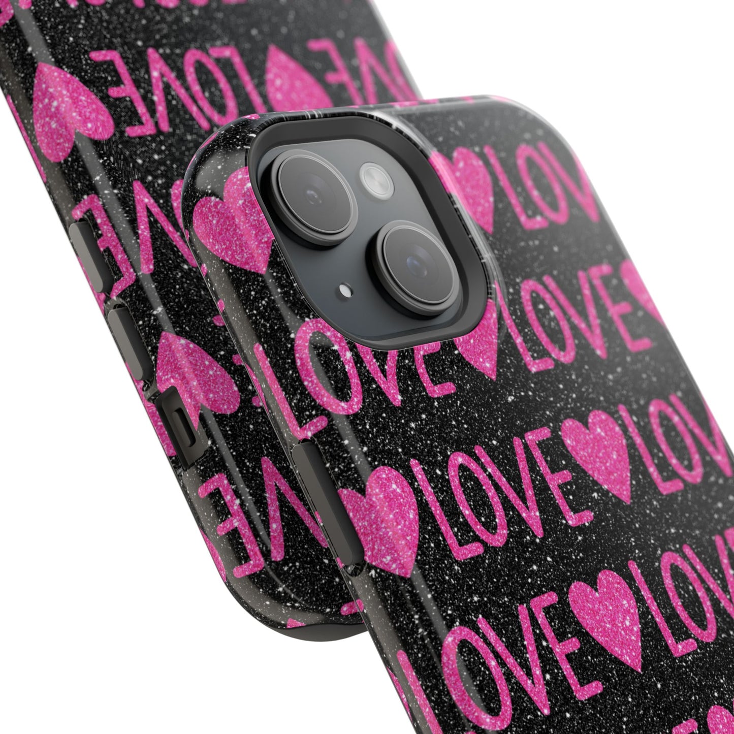 Pink Glitter Love MagSafe Case