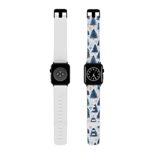 Winter Forest Watercolor Apple Watch Band