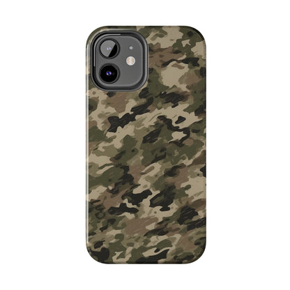 Classic Light Brown Camouflage – Durable iPhone Case with Timeless Design