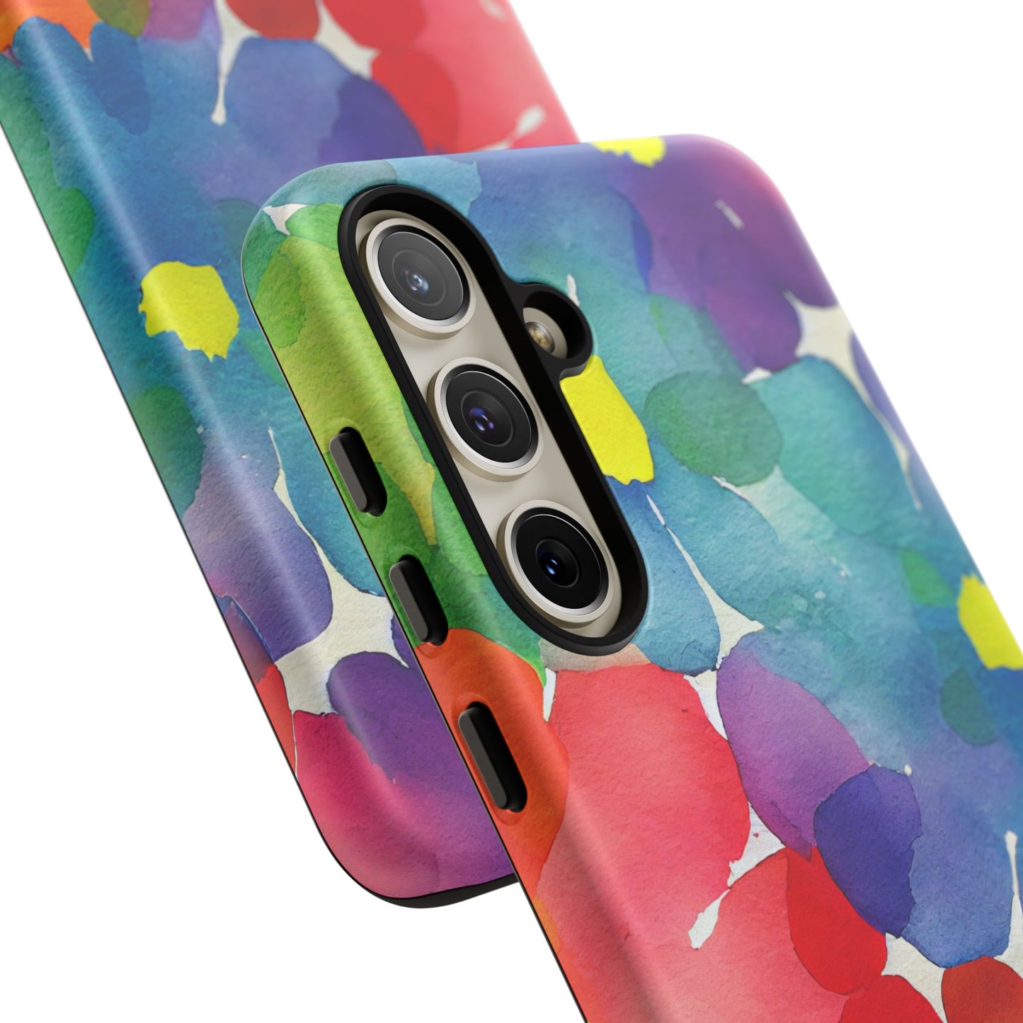 Rainbow Bloom Watercolor Samsung Galaxy Case – Slim Design, Glossy Finish