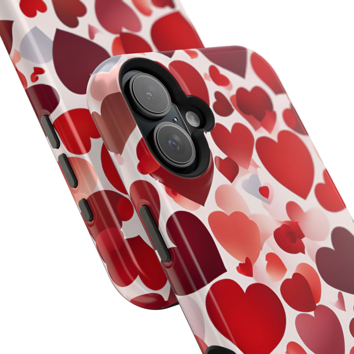 MagSafe Case: Romantic Red Heart Gradient Case