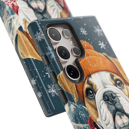 Cozy French Bulldog Samsung Galaxy Case – Rustic Fireplace Protective Cover