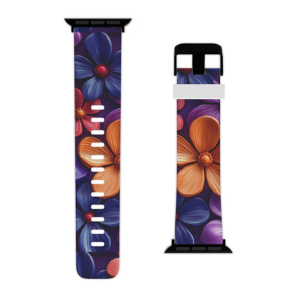 Bold Floral 3D Apple Watch Band