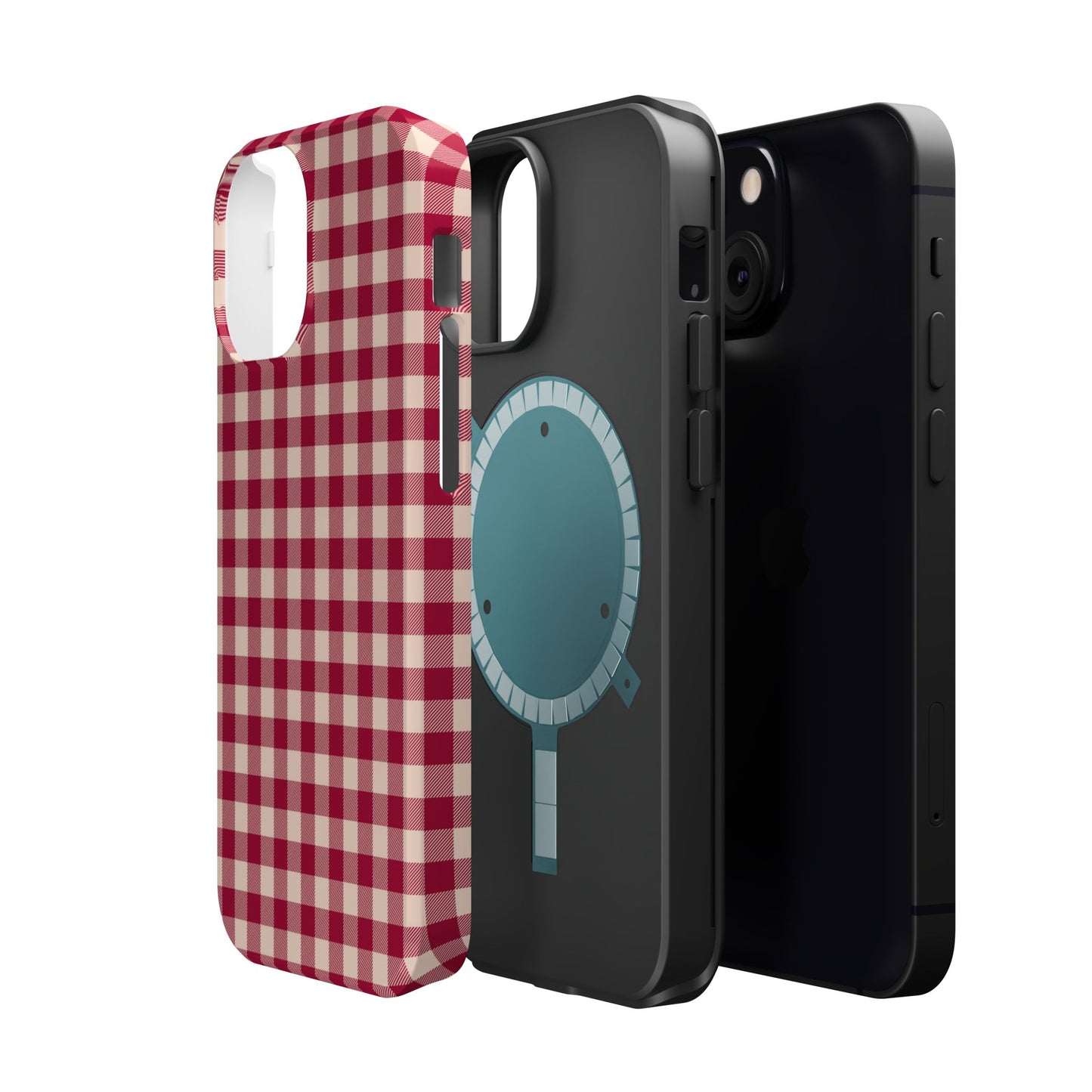 Vintage Red Gingham Check – MagSafe iPhone Case