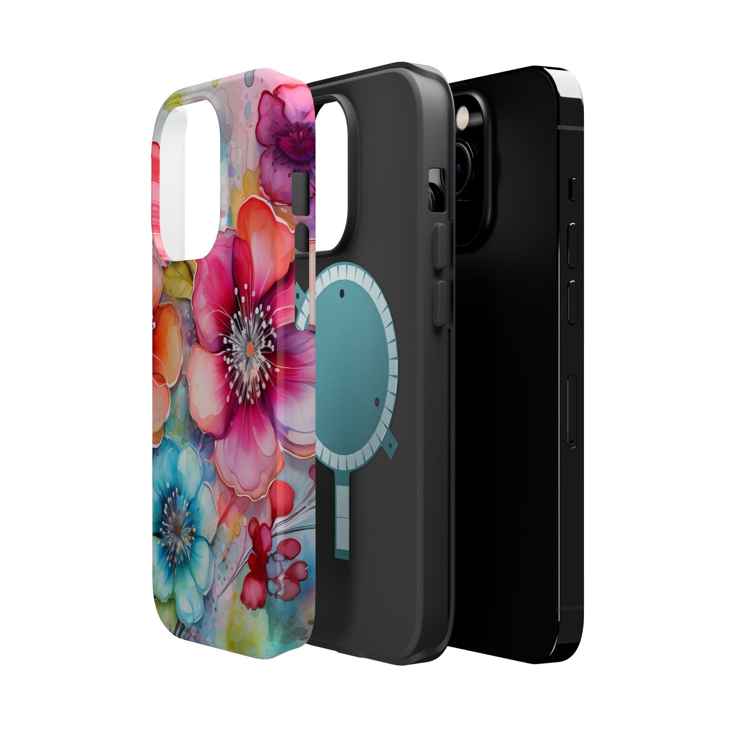 Vibrant Watercolor Floral Garden - MagSafe iPhone Series Case