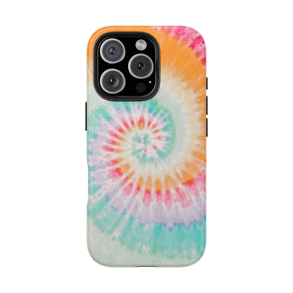 Pastel Swirl Tie-Dye iPhone Case – Soft & Minimalistic Style