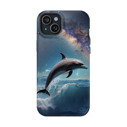 Dolphin Galaxy Splash - MagSafe-Compatible Case