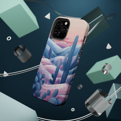 Desert Oasis MagSafe Case for iPhone – Cactus & Western Landscape Design for iPhone 15, 14 Pro Max, 13, and More!