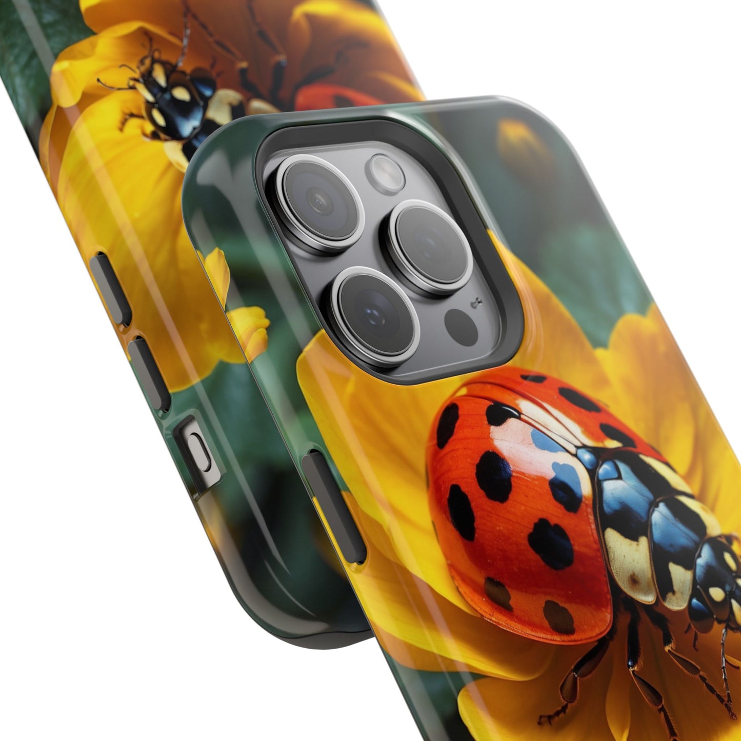 Yellow Blossoms with Bug Accent - MagSafe iPhone Case