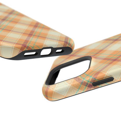 MagSafe Case - Warm Autumn Plaid Design