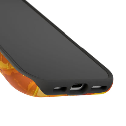 Citrus Splash MagSafe iPhone Case – Bright Orange Slices & Ice, Dual-Layer Protection