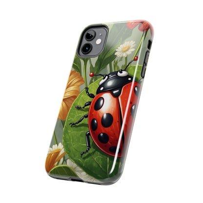 Ladybug Garden iPhone Case – Blooming Floral Art