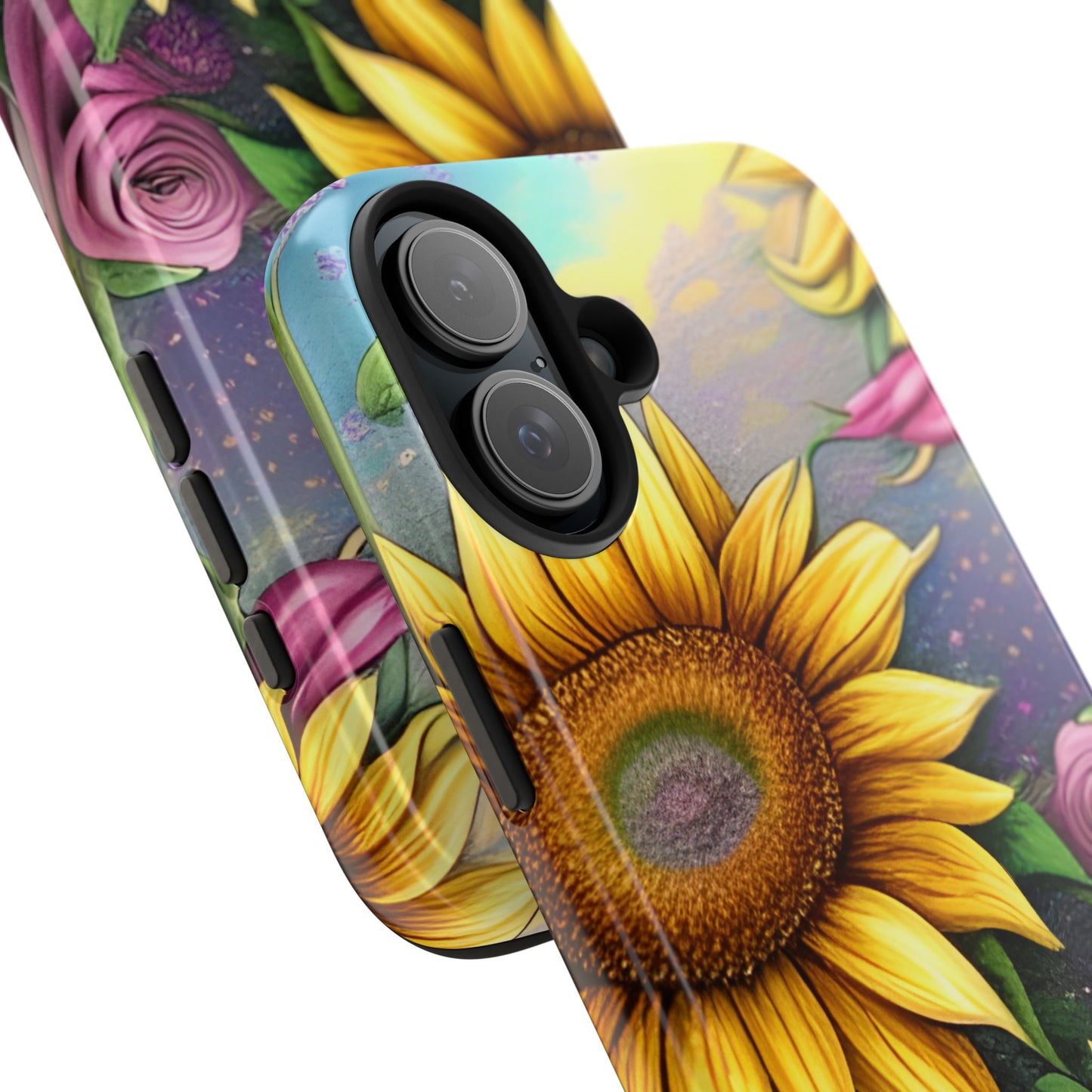 Whimsical Sunflower & Rose Garden - iPhone Series Case