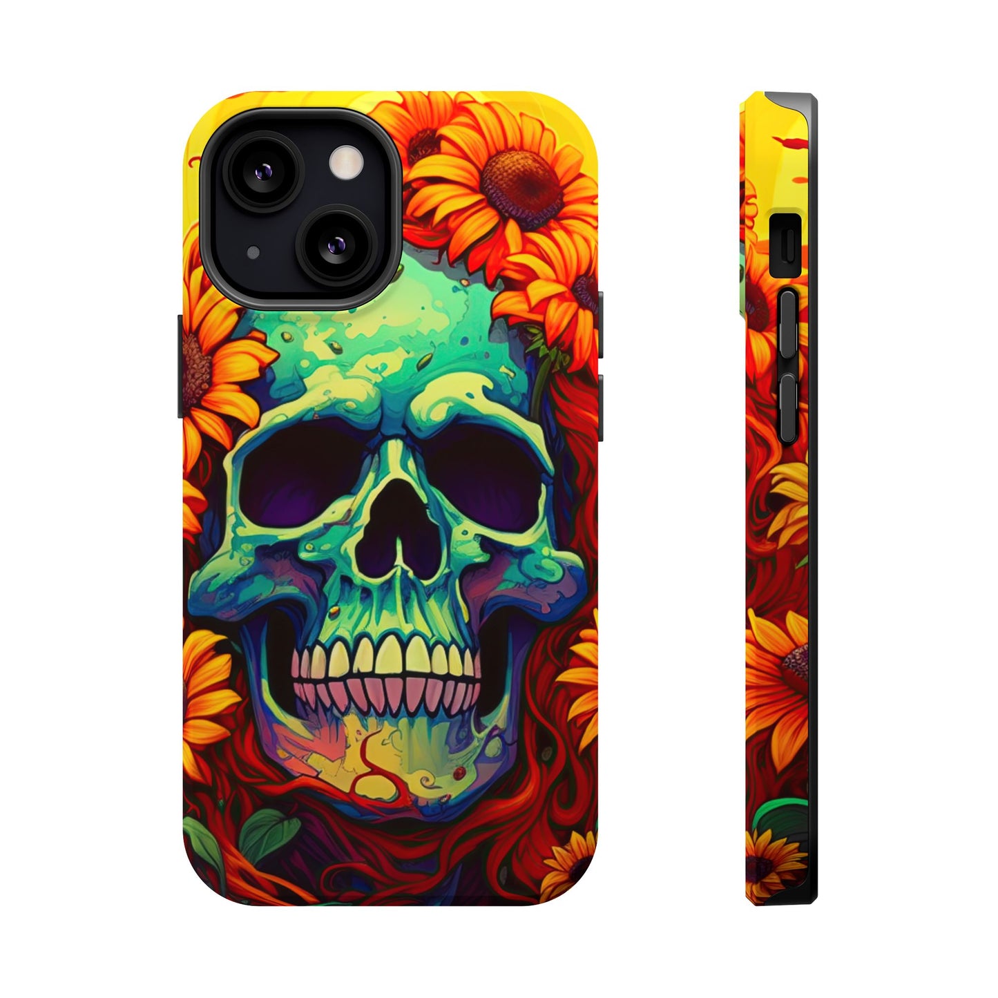 Sun Kissed Skull MagSafe iPhone Case