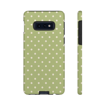 Sage Green Polka Dots – Samsung Galaxy Case