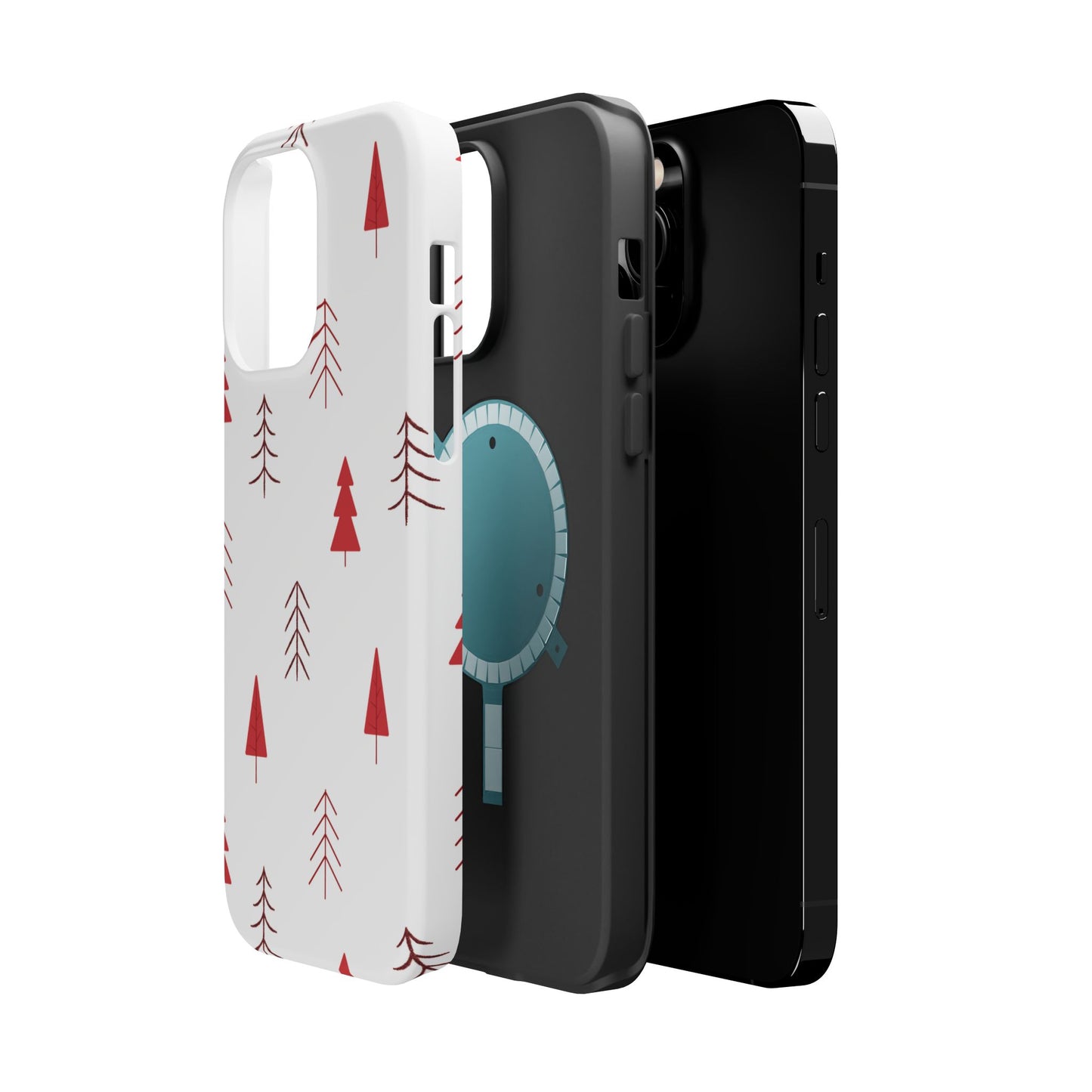 Scandi Red Pine Trees - MagSafe iPhone Series Case