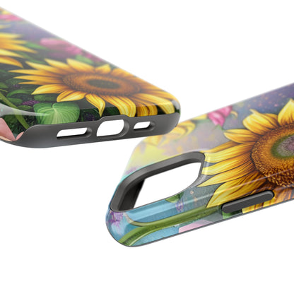 Whimsical Sunflower & Rose Garden - MagSafe iPhone Series Case