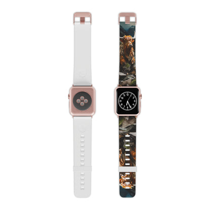 Moos & Blooms Highland Cow Apple Watch Band