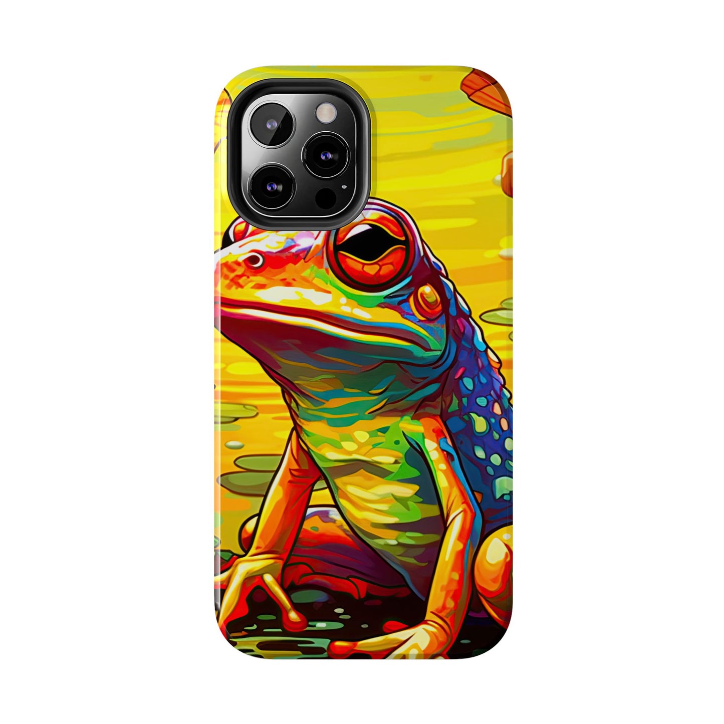 Vibrant Rainbow Frog Design – iPhone Series Case