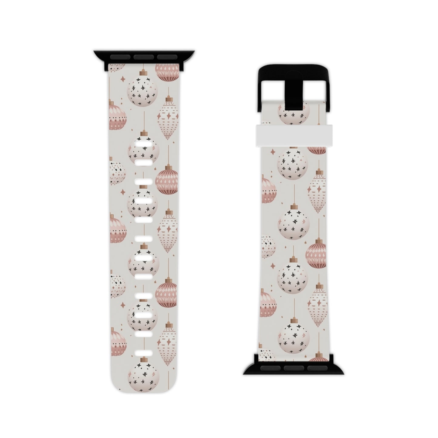  Blush Pink Holiday Ornaments Apple Watch Band