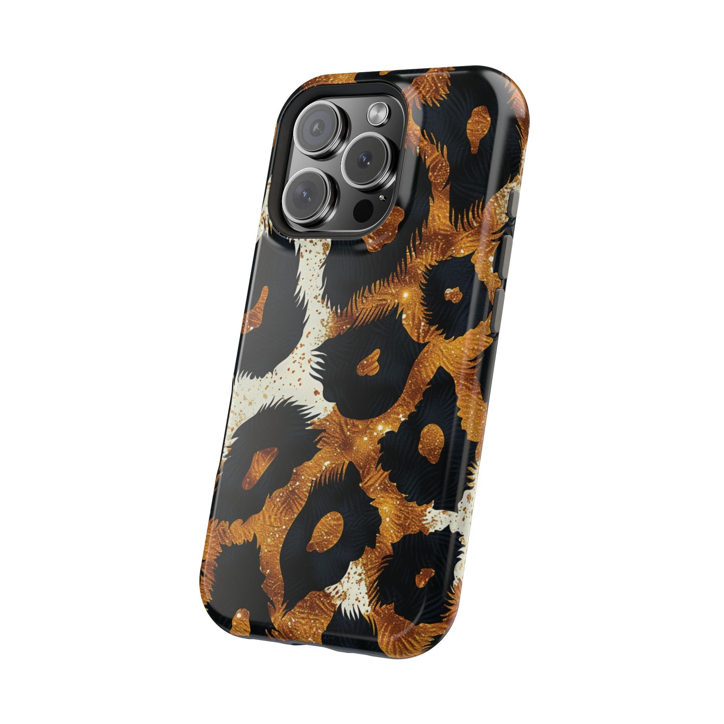 Safari Noir Gold Leopard iPhone Case