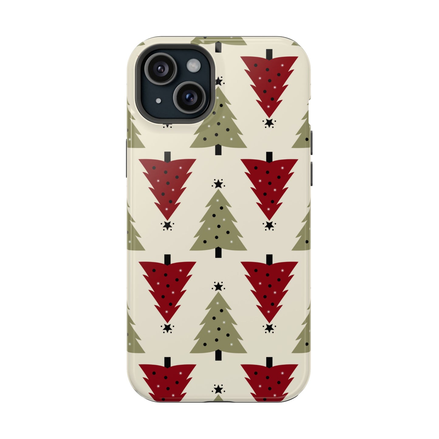 Retro Christmas Trees Pattern - MagSafe iPhone Series Case