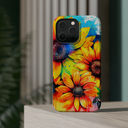 Vibrant Sunflower Splash - MagSafe iPhone Series Case