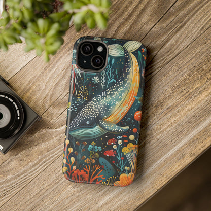 Oceanic Elegance Whale iPhone Case